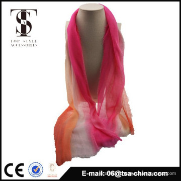 Nouveau style Hot sale space dye small size 100% good quality viscose scarf